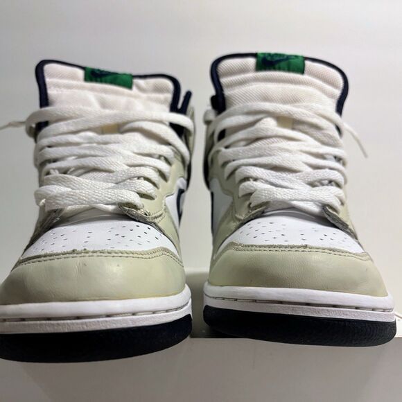 2004 Nike Dunk High Lt Bone Obsidian Classic Green 305287-041 Vintage Cream Y2K main image 11